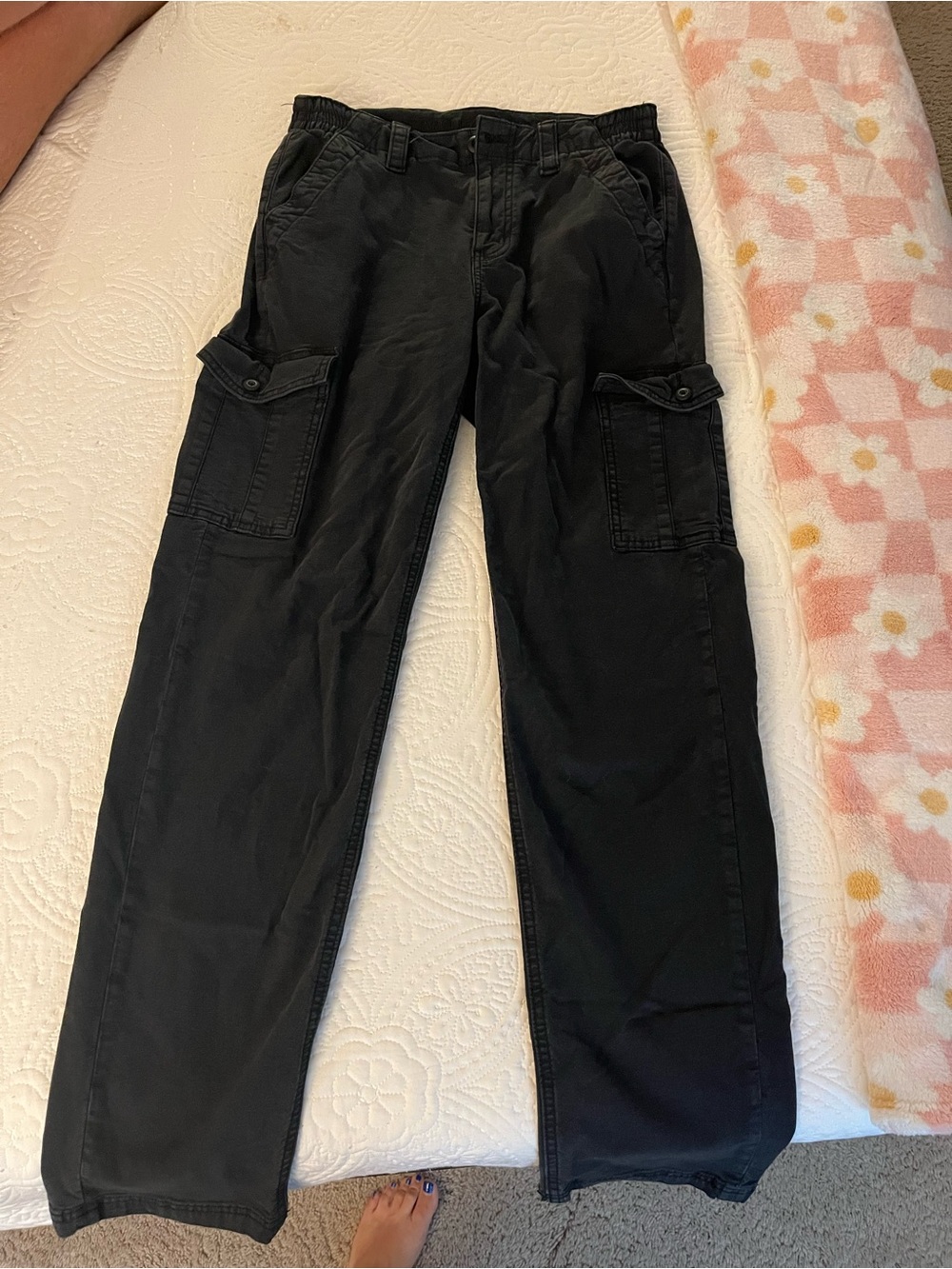 Black womens Cargo Pants - Classic Utility Style